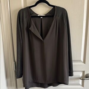 Elegant Gray Women's Top